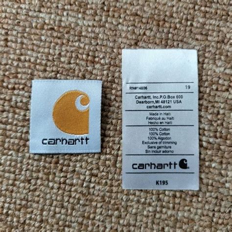 carhartt wash tag|More.